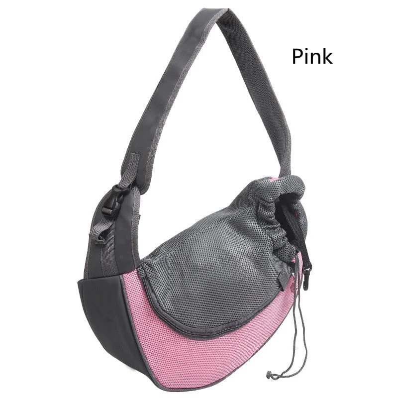 HULIANFU Pet Puppy Carrier S/L Outdoor Travel Dog Shoulder Bag Mesh Oxford Single Comfort Sling Handbag Tote Pouch - Deanwangkt