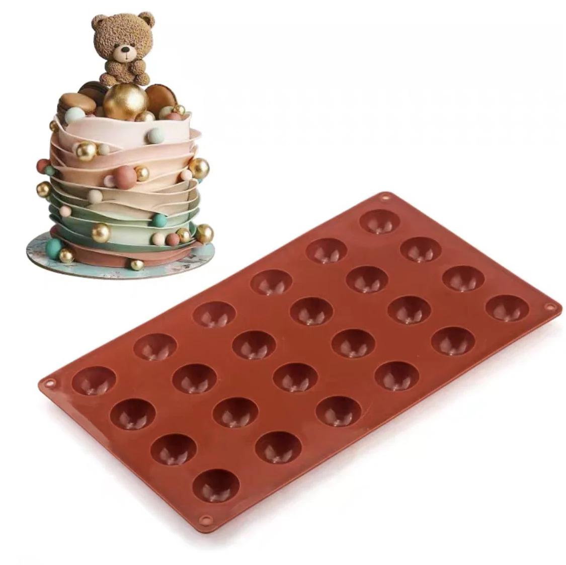 HULIANFU Silicone Donut Mold Baking Pan Non-Stick Baking Pastry Chocolate Cake Dessert DIY Decoration Tools Bagels Muffins Donuts Maker - Deanwangkt