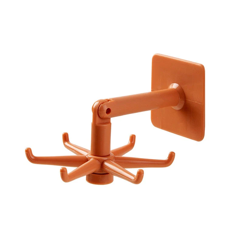HULIANFU Kitchen Hook Multi-Purpose Hooks 360 Degrees Rotated Rotatable Rack For Organizer and Storage Spoon Hanger Accessories - Deanwangkt