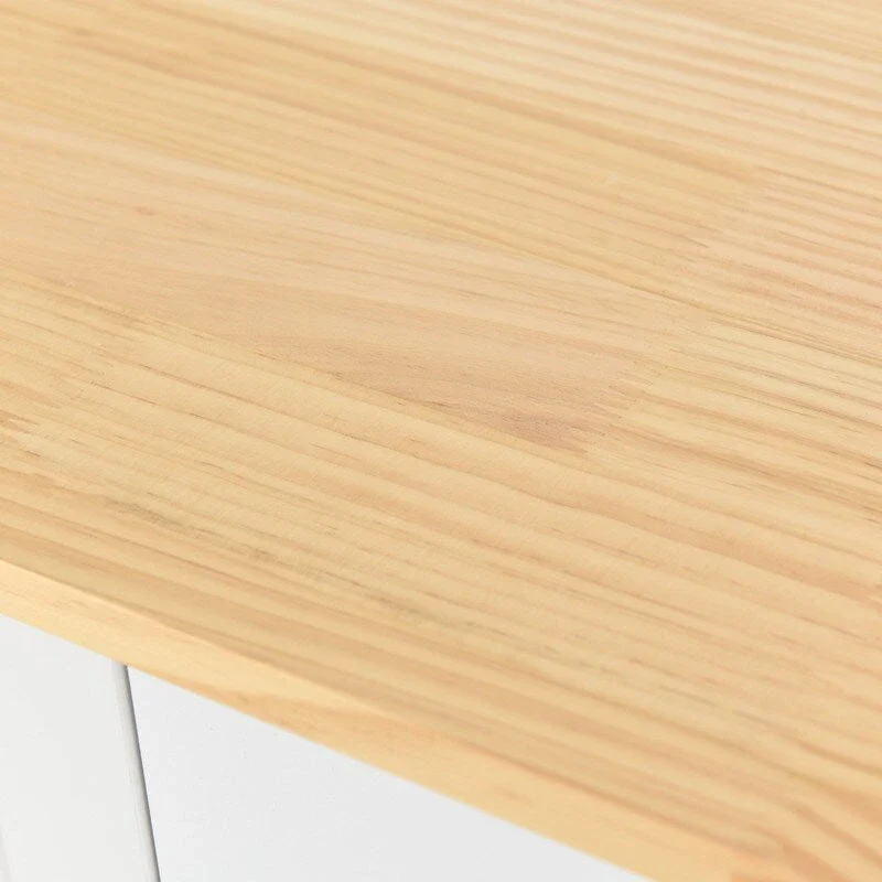 Solid Wood Top Kitchen Island Cart with Locking Wheels,2 Drawers,Towel Rack