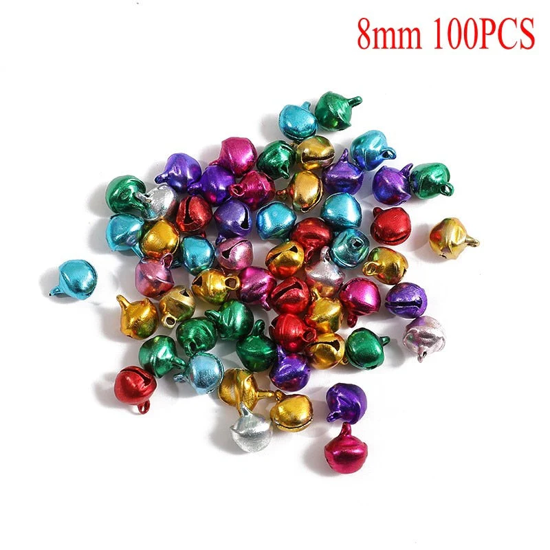 HULIANFU  Christmas Decoration Bells Iron Loose Beads Small for Festival Party Decoration Christmas Tree Decoration DIY Crafts Accessories - Deanwangkt