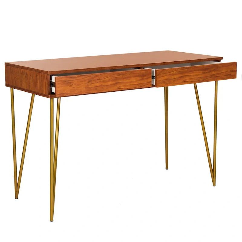 SAFAVIEH Ladonna Pine Natural 2-Drawer Desk