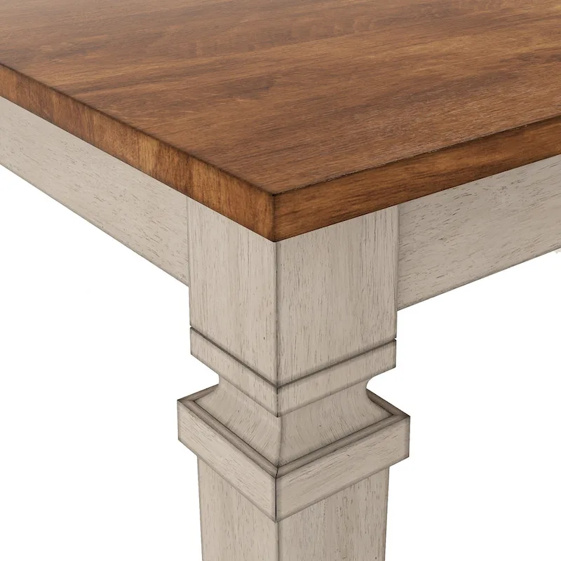 Vikos Solid Wood 64-82 Extendable Dining Table