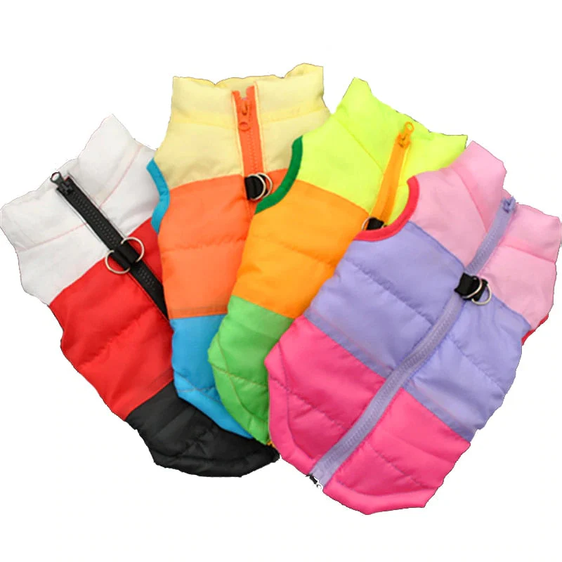 HULIANFU Warm Dog Clothes For Small Dog Windproof Winter Pet Dog Coat Jacket Padded Clothes Puppy Outfit Vest Yorkie Chihuahua Clothes - Deanwangkt