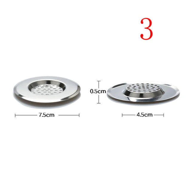 HULIANFU Kitchen Sink Strainer Stainless Steel Drain Hole Filter Trap Long Lasting Protection Against Clogging Bathroom Sink Accessories - Deanwangkt