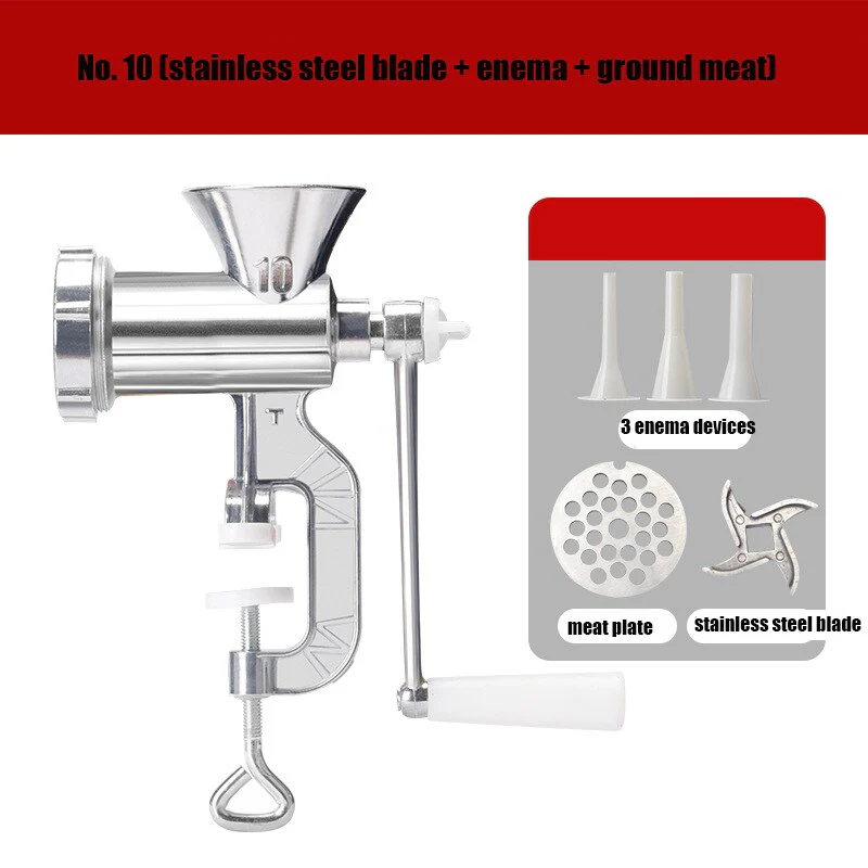 HULIANFU Sausage Filling Machine Enema Manual Meat Grinder Tank Sausage Minced Meat Loaded Small Hand-cranked Meat vegetable Machine Tool - Deanwangkt