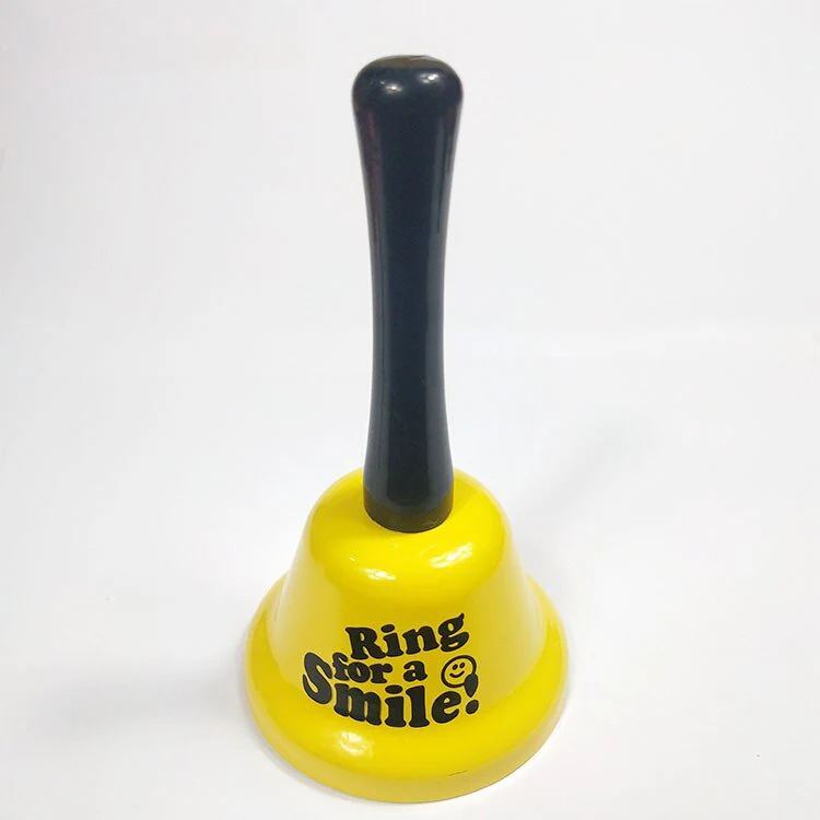 HULIANFU Large Hand Bell Toy for Children Letter Bed Bell Class Summoning Bells Colorful Metal Christmas Hand Bell - Deanwangkt