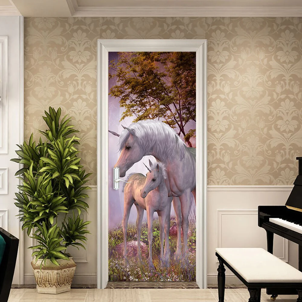 HULIANFU 2026  Simulation Of Gilt Leaves DIY Door Stickers Home Decoration Wall Sticker Kitchen Art Mural Peel & Stick Waterpoof PVC Wallpaper - Deanwangkt