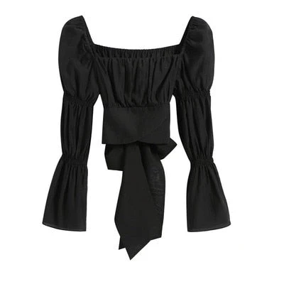 Hulianfu Backless Sexy Vintage Fairy Dress Women Sweet Elegant Princess Evening Party Dresses Female Casual Korean Long Sleeve Chic Dress - Deanwangkt