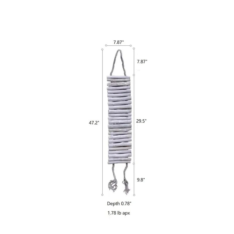 RusticReach Rustic Wood Ladder Wall Dcor Tool Organizer