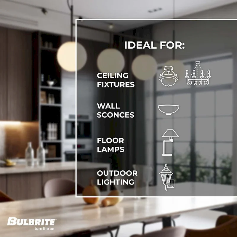 Bulbrite Spunlite Pack of (25) Dimmable Amber Candelabra (E12) Incandescent Bulb