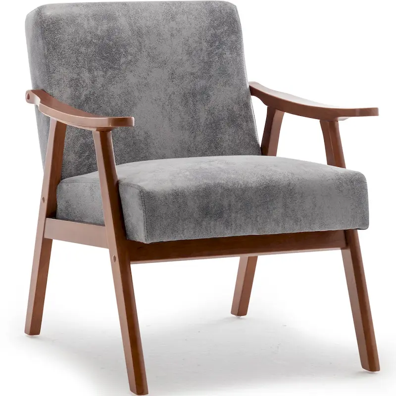 Solid Wood Frame Accent Chair