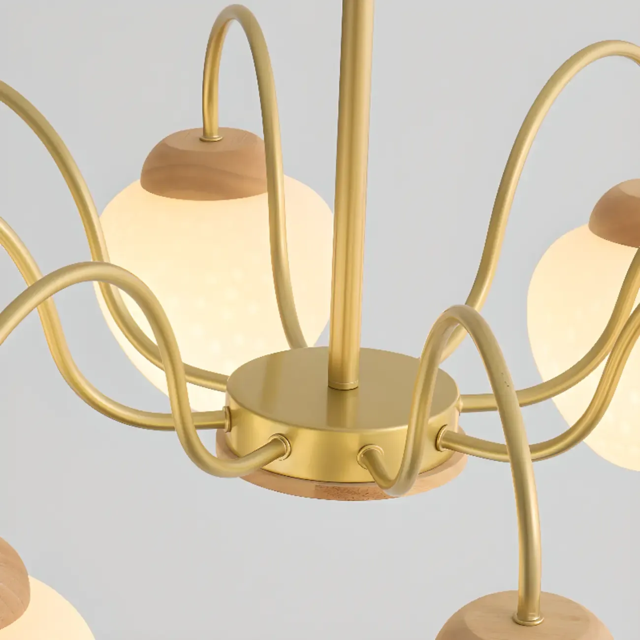 3/5/8-Light Modern Globe Ceiling Chandelier with Glass Shades