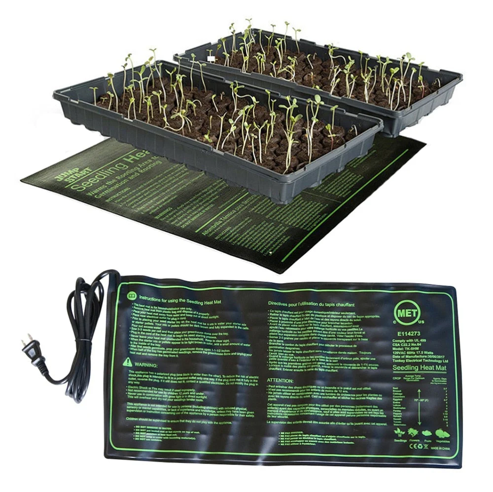 HULIANFU Seedling Heating Mat 50x25/50/120cm Waterproof Plant Seed Germination Propagation Clone Starter Pad 110V/220V Garden Supplies - Deanwangkt
