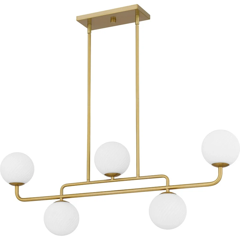 Regis 5-Light Brushed Gold Island Light