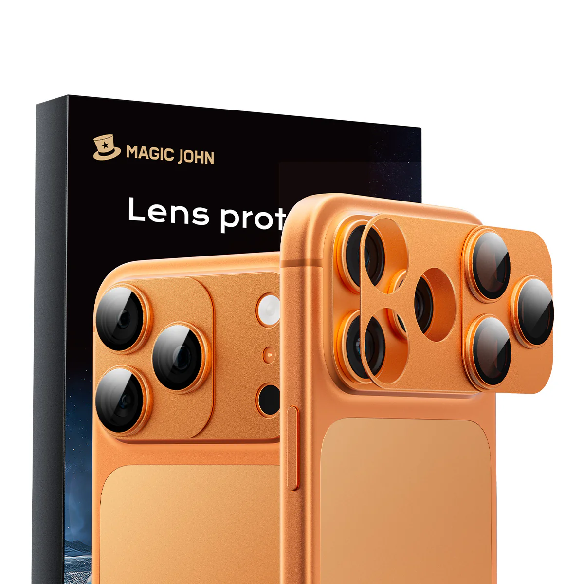 MAGIC JOHN Magnetic Lens Protector for iPhone 17 Pro /Pro Max