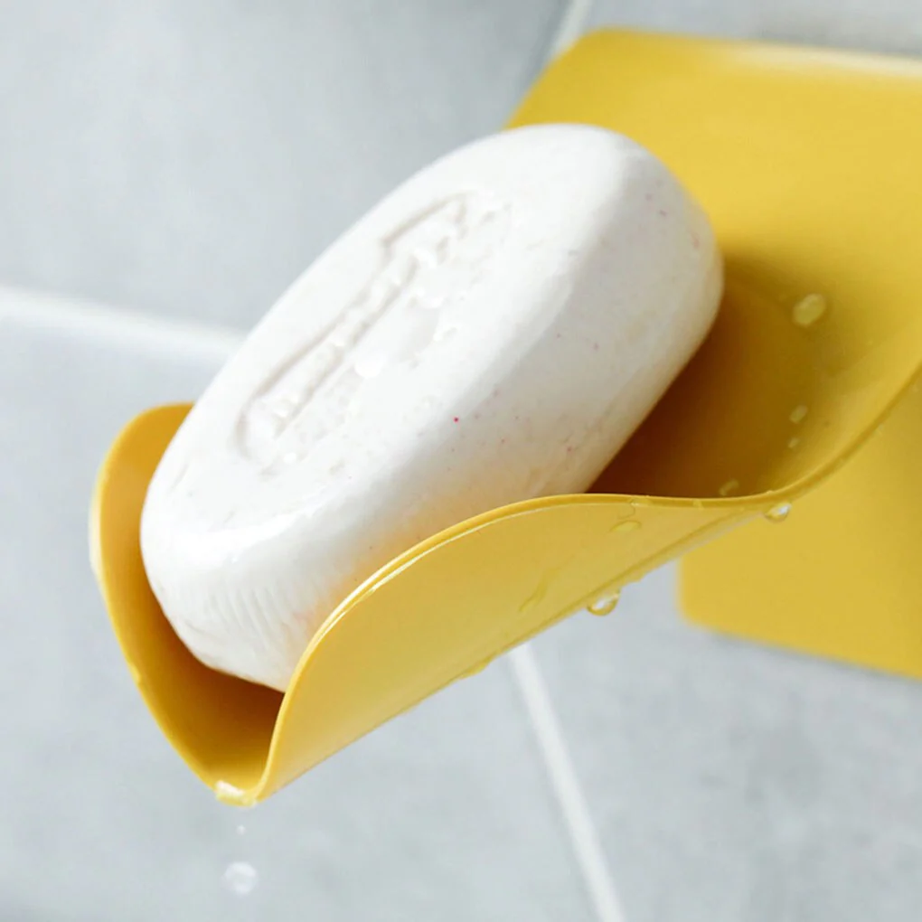 HULIANFU Soap Holder Bathroom Shower Soap Dish Shower Plates Soap Storage Box with Drain Wall Shelf Plastic Bath Tray - Deanwangkt