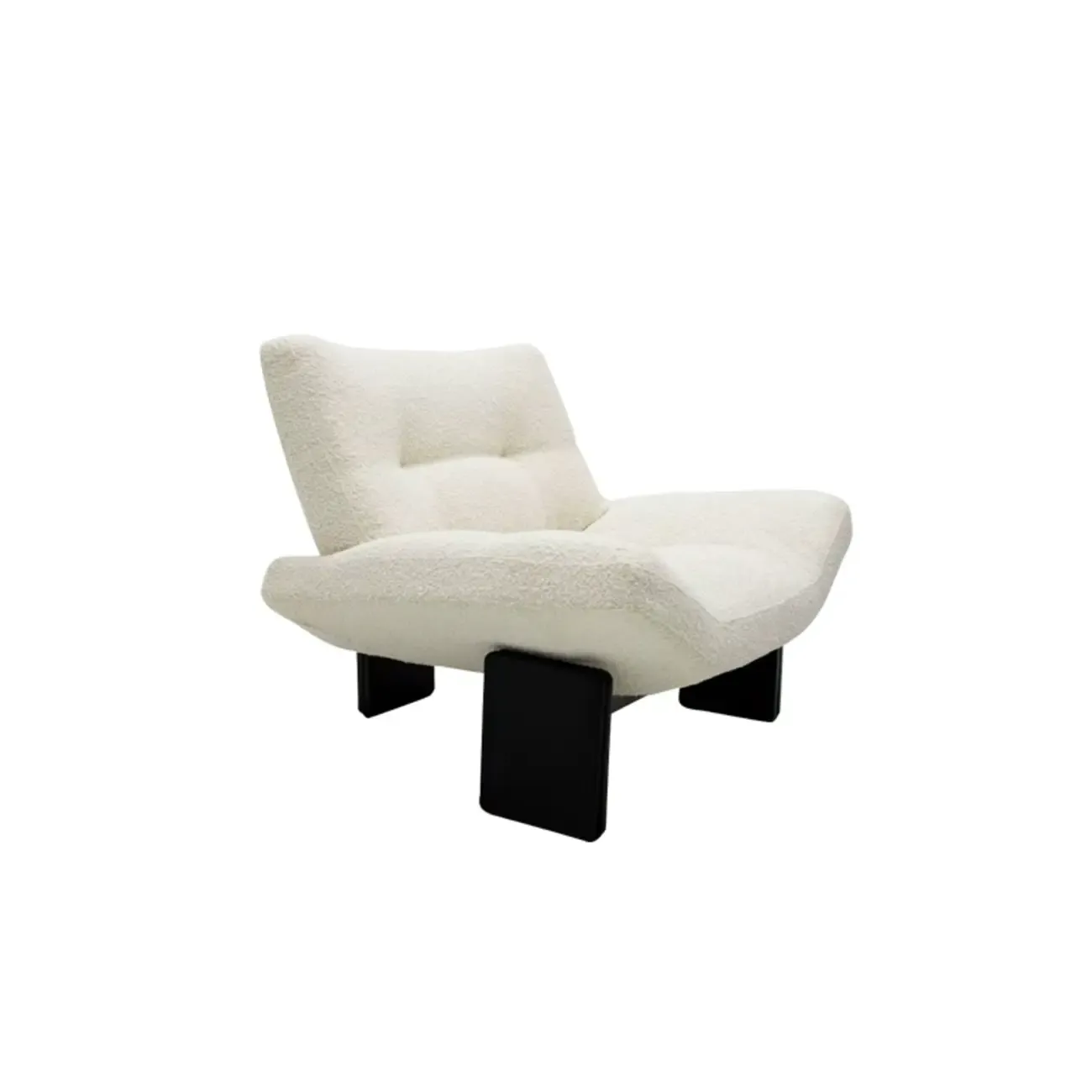 Modern Trufted Back Side Chair Loop Yarn Living Room