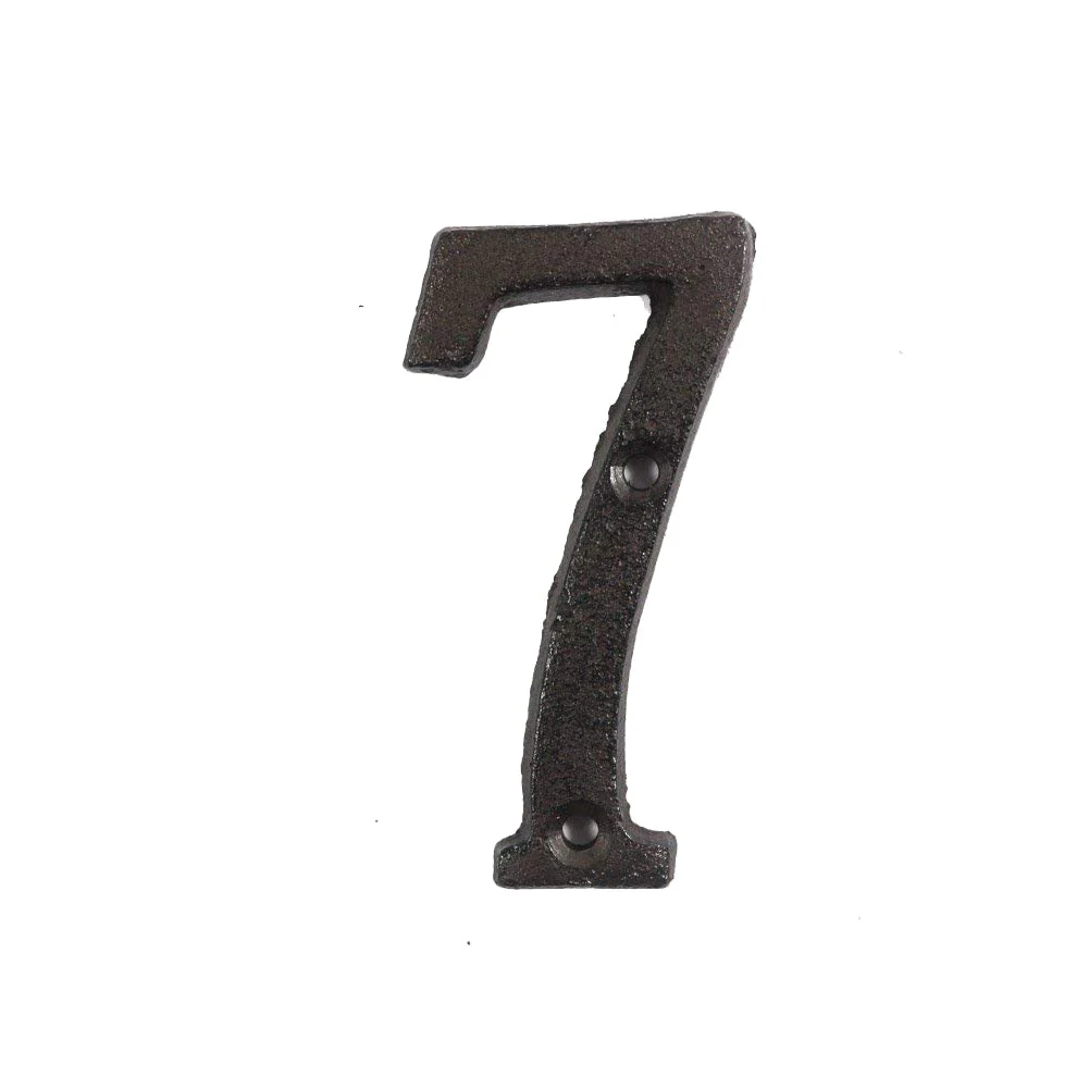 HULIANFU Metal Letters Numbers Cast Iron Decoration House Sign Doorplate DIY Cafe Wall CLH@8 - Deanwangkt