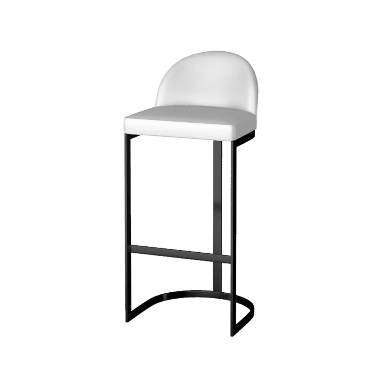 Rectangle White Marble Top Iron Base Dining Bar Table