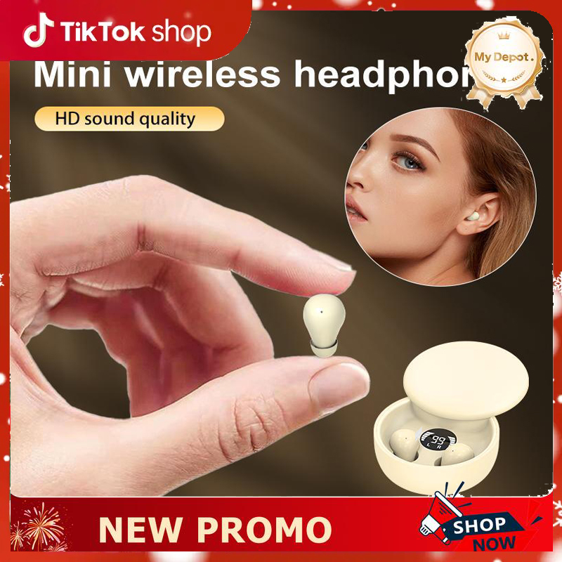 MSHUKCOE Mini Invisible Headphones Bluetooth 5.4 True Wireless In-Ear Earphones sport Audio Earbud audifonos bluetooth wireless headphones noise cancelling headphones gamingheadset