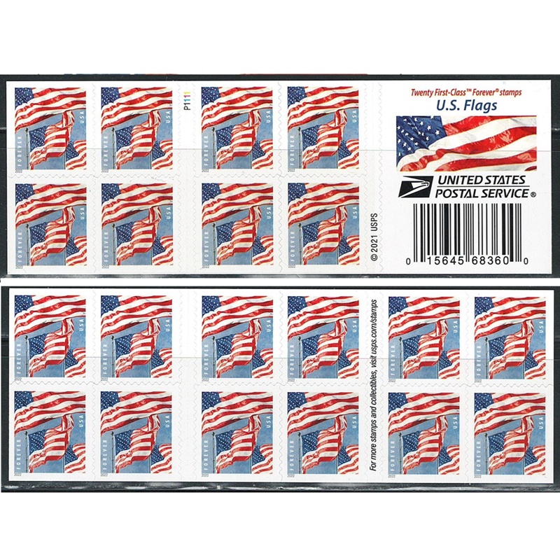 US Flag 2022, (Book of 20) - TWENTYSTAMPS