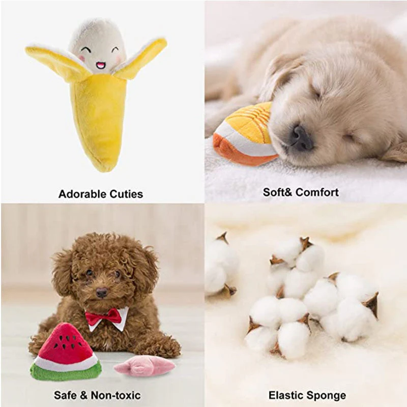 HULIANFU Pet Toys Puppy Plush Dog Puzzle Toys Chihuahua - Toys for Aggressive Chewers Interactive Dog Quack Sound Toy Cleaning Supplies - Deanwangkt