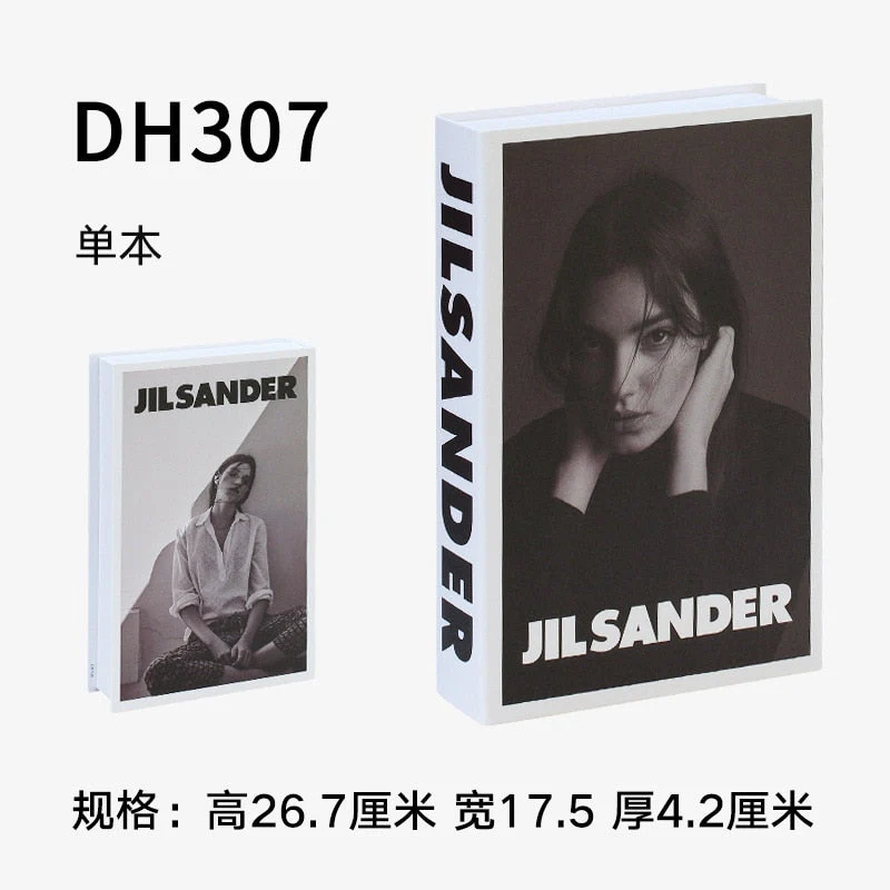 HULIANFU Ins Fashion Fake Books for Decoration Home Decor Coffee Table Book Simulation Prop Book Model Hotel Room Unopenable Box Book - Deanwangkt