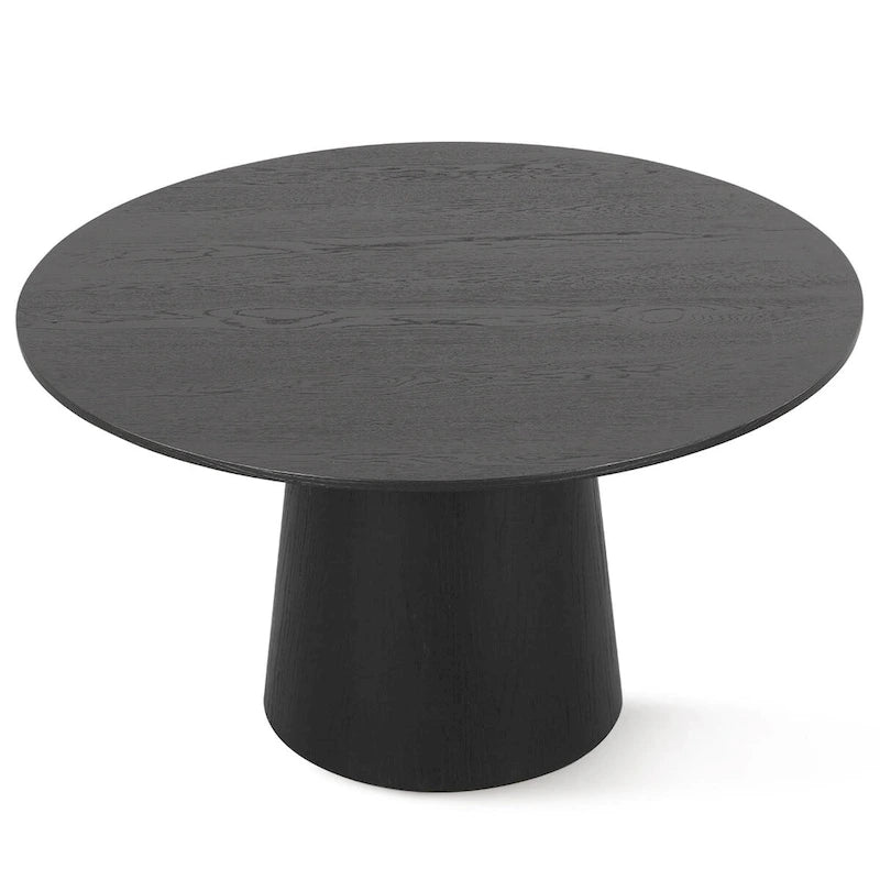 52   Solid Oak Round Pedestal Dining Table