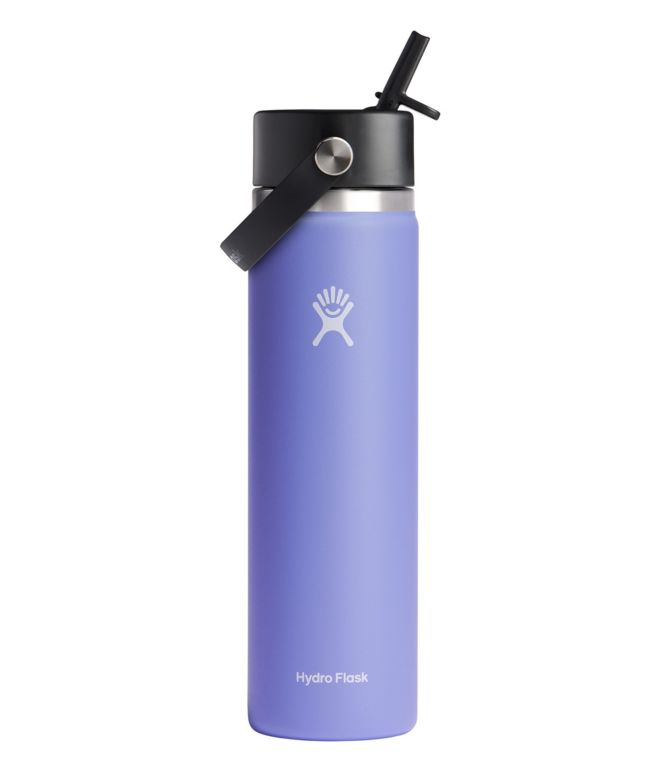 Hydro Flask Wide Mouth Water Bottle with Flex Straw Cap, 24 oz.