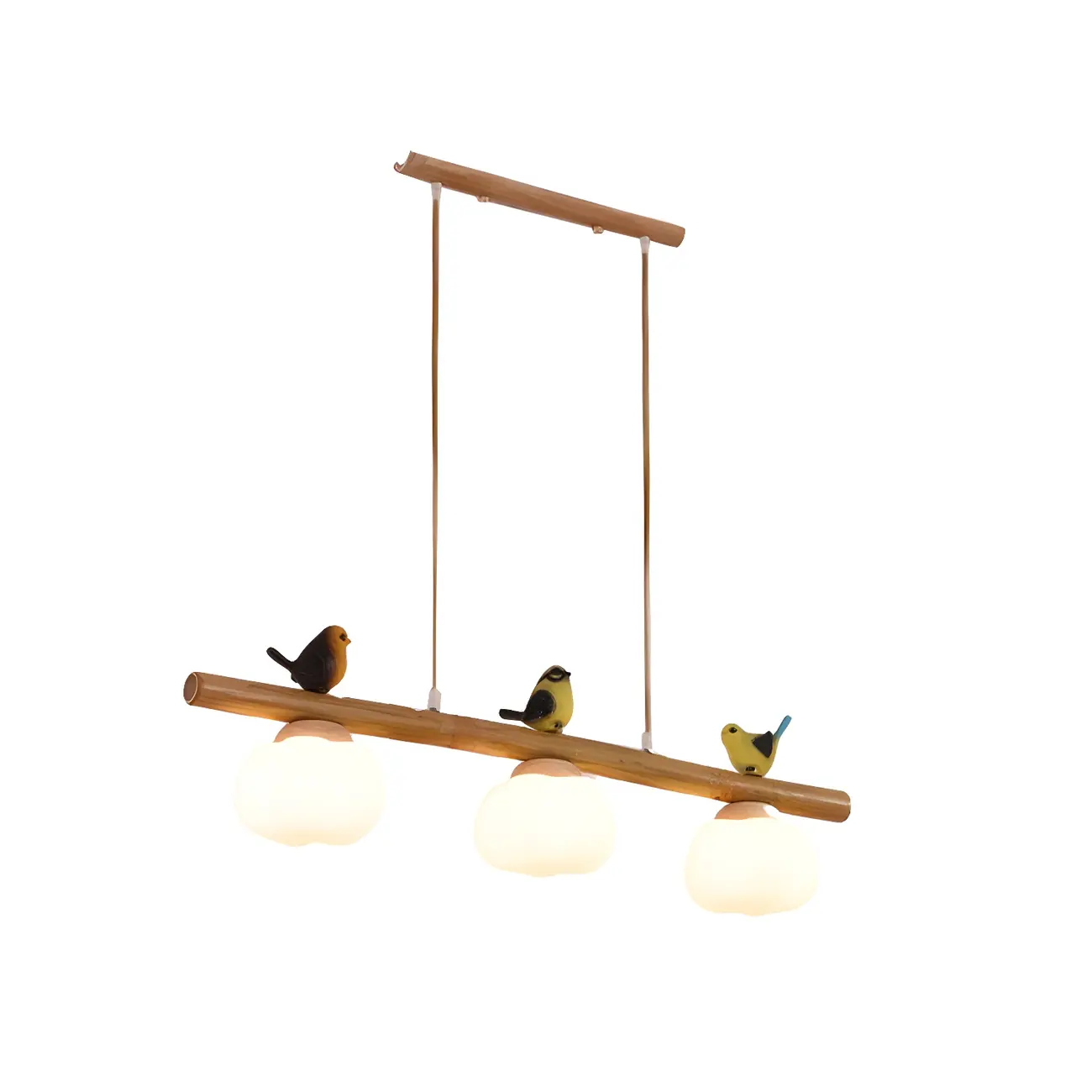 Adjustable Modern Bamboo Flower Island Pendant Light
