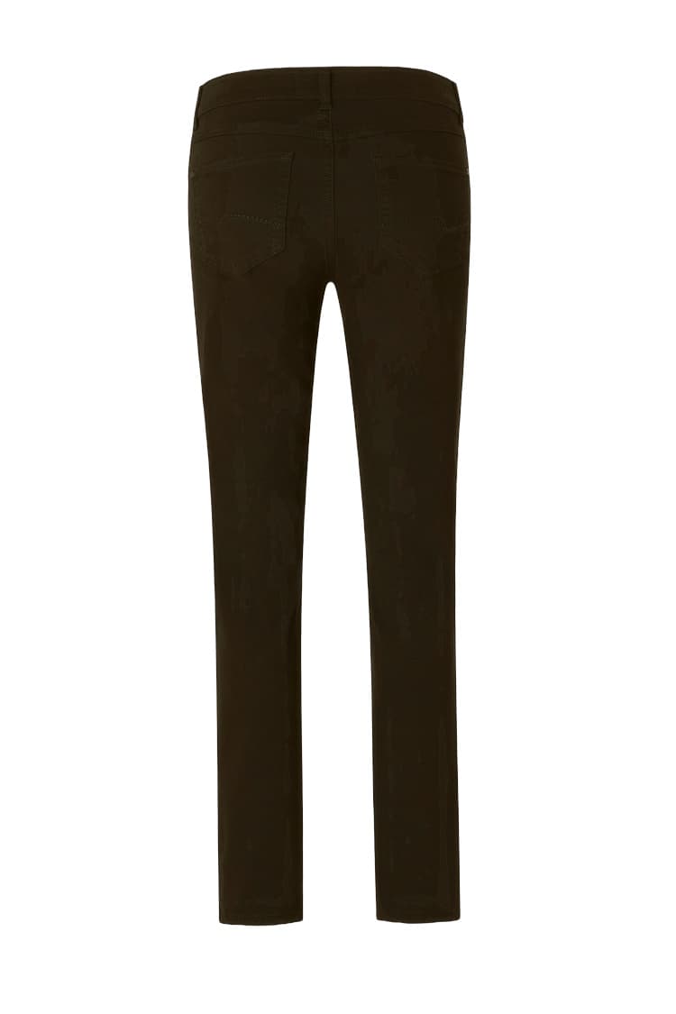 Slim Fit Damenhose von Angels in figurbetonter Passform aus dunklem Stretch-Denim