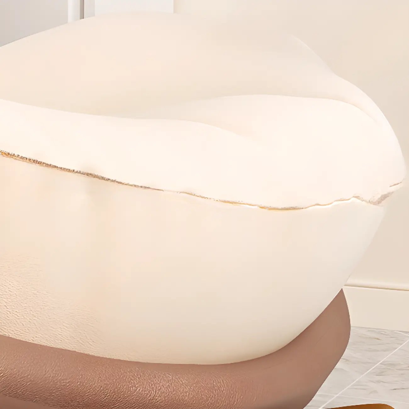 Scandinavian Upholstered Rocking Chair with Optional Ottoman