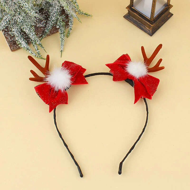 HULIANFU 2026  Christmas Headbands Santa Tree Elk Antlers Headband Kids Adult Headwear Reindeer Ornaments Christmas Decor Party Cosplay Gifts - Deanwangkt