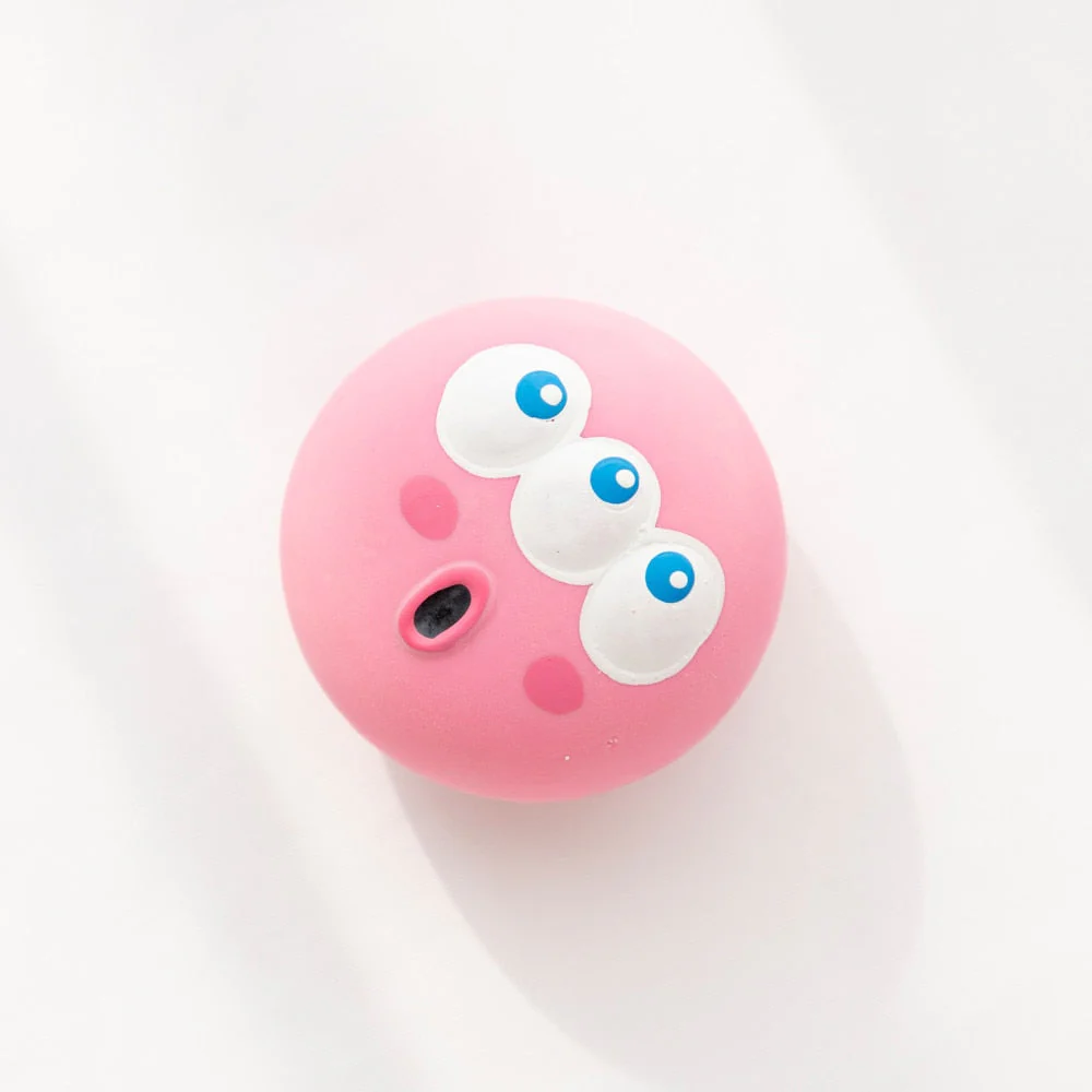 HULIANFU Pet Dog Toy Interactive Rubber Balls Pets Dog Cat Puppy ElasticityTeeth Ball Puppy Chew Toys Tooth Cleaning Balls Toys for Dogs - Deanwangkt