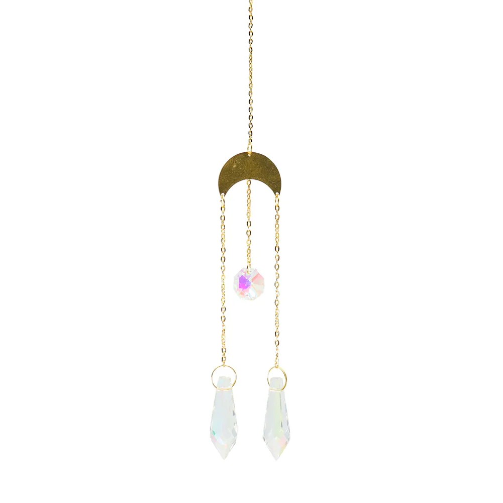 HULIANFU Prism Suncatcher,Hanging Window Crystals,Rainbow Light Catcher,Crystal Sun 50mm Catcher,Summer Gift,Octagon Beads - Deanwangkt