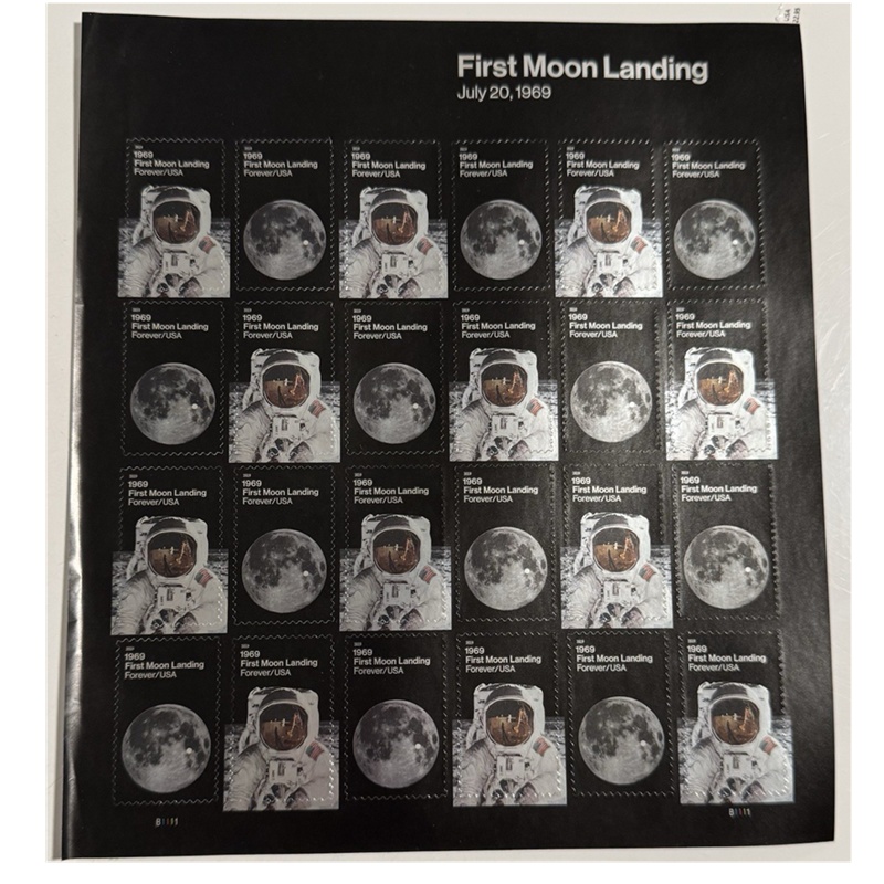 First Moon Landing 2019, (Sheet of 24) - TWENTYSTAMPS