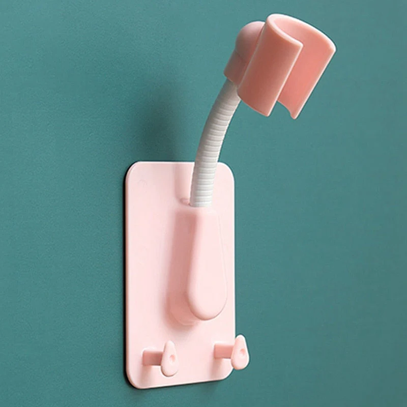 HULIANFU Universal Adjustable Shower Bracket Holder Color Plastic Shower Head Stand Holder Wall-Sticky Bath Rack Batheroom Holder - Deanwangkt