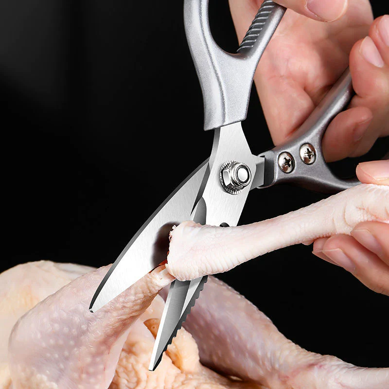 HULIANFU Multifunctional Kitchen Tools Kitchen Scissors Stainless Steal Meat Vegetable Cutting Scissors Chicken Bone Scissor Can Opener - Deanwangkt