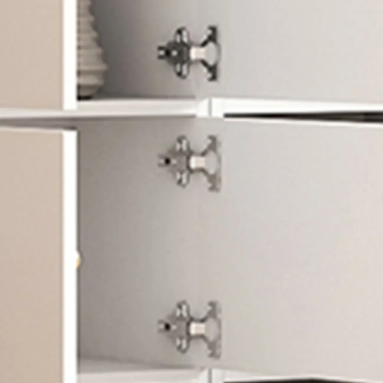 Simple Rectangular White Modular Wooden Bookcase