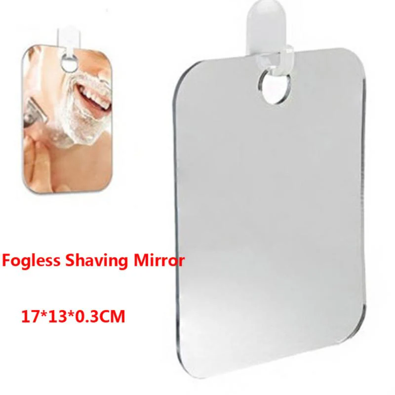 HULIANFU Shaving Mirror Anti Fog Shower Mirror Bathroom Fogless Fog Free Mirror Washroom Travel Bathroom Accessories Shaving Mirror Tools - Deanwangkt
