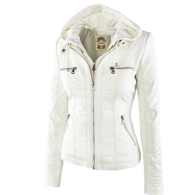 Winter Faux Leather Jacket Women Casual Basic Coats Plus Size 7XL Ladies Basic Jackets Waterproof Windproof Coats Female - Deanwangkt