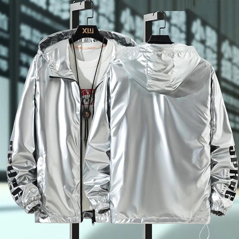 Spring Autumn Waterproof Oversize Jacket Women Clothes Hooded Zipper Bomber Jackets Outerwear Harajuku Windbreaker Coat - Deanwangkt