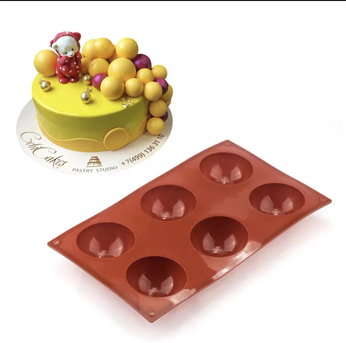 HULIANFU Silicone Donut Mold Baking Pan Non-Stick Baking Pastry Chocolate Cake Dessert DIY Decoration Tools Bagels Muffins Donuts Maker - Deanwangkt