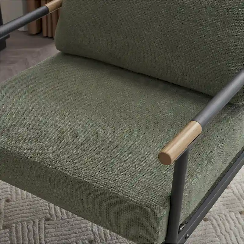 Chenille Swivel 34.7 Wide Soft Modern Upholstered Accent Chair