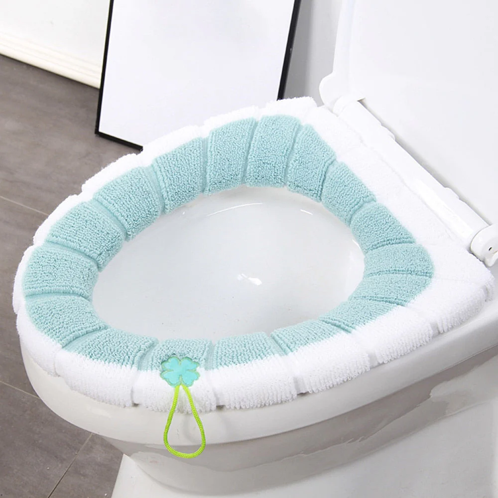 HULIANFU Universal Four Seasons Thickened Househol Soft Mat Autumn Winter Toilet Cover Toilet Seat Cushion Thick Plush Warm Pads - Deanwangkt