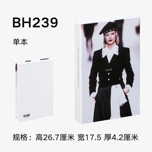 HULIANFU Ins Fashion Fake Books for Decoration Home Decor Coffee Table Book Simulation Prop Book Model Hotel Room Unopenable Box Book - Deanwangkt
