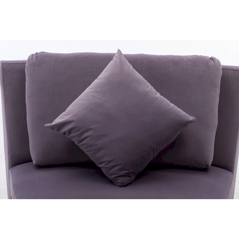 136 Velvet Semicircle couch Modular Curve Sectional Sofa