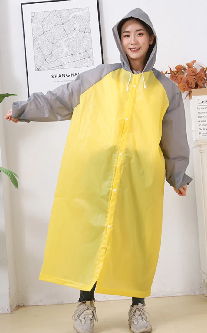 HULIANFU Reusable Thicken Women Men Rain Coat Waterproof Jacket Poncho Cloak Hood Hoodie Suit Raincoat For Tourism Fishing Cycling Hiking - Deanwangkt