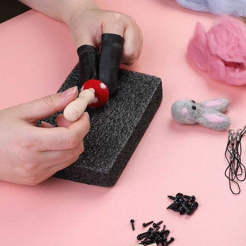 HULIANFU LMDZ 72 Colors Wool Felting Kit Needle Felting Tools DIY Handle Wool Felt Toys Making Fabric Materials Handcraft For Beginners - Deanwangkt